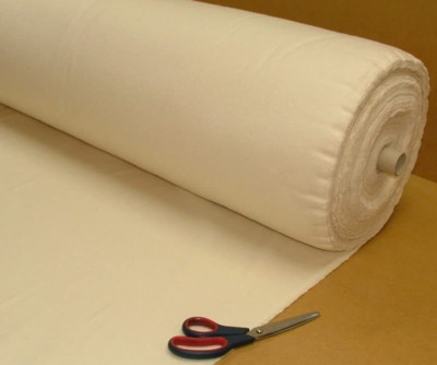 25 Meter Rolle 100% Baumwolle Vorgeschrumpfter Vorhang Einlage Luxuriöse Qualität