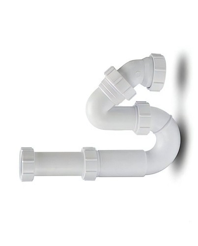 Polypipe WT76 - Tubular Swivel PQS Trap 40mm W/ 75mm Seal Adjustable Telescopic - Picture 4 of 6