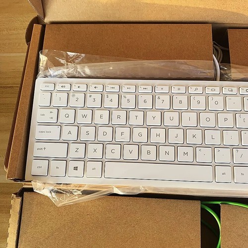USB Wired ultra-thin keyboard and mouse kit TPC-P001K for HP - Picture 4 of 6