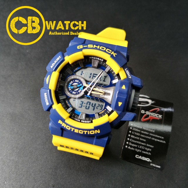 Casio Analog Digital Sport Mens G Shock Yellow Watch Ga 400 9b For Sale Online Ebay