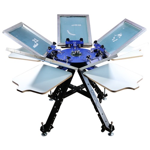 5 color screen printing machine