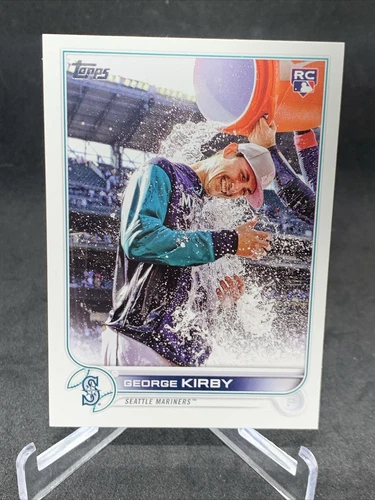 2022 Topps Update GEORGE KIRBY #US207 Rookie RC Photo Variation SP Mariners