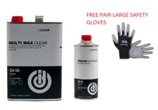 Automotive Urethane Clear Coat Kit 1 Gallon and Medium Activator 4:1 Mixing (DI)