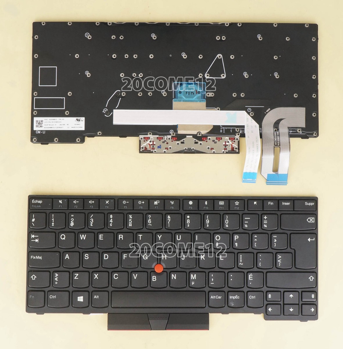 New for Lenovo Thinkpad E480 E485 E490 E495 Keyboard no Backlit