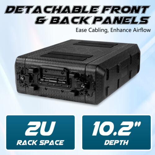 Road/Rack Case 6RU Lockable 10.2in Deep 3-Space Flight Case for DJ Equipment USA - Picture 2 of 28