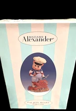 VTG Madame Alexander Pig w Bricks Figurine Collectible 2000 Original Box