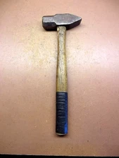 Antique 2 Lb. ATHA BLACKSMITHS CROSS PEIN HAMMER w/13" Handle CENTURY OLD IRON !