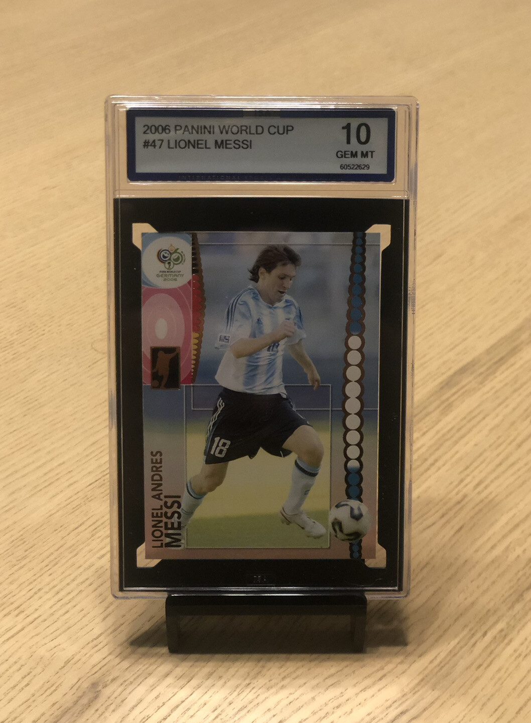 Lionel Andres Messi 2006 Panini World Cup #47 RC (ISA 10) GEM MINT