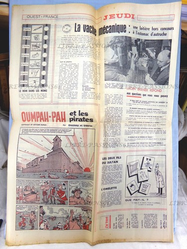 JOURNAL RÉGIONAL OUEST-FRANCE, JEUDI 2 OCTOBRE 1969 - Picture 2 of 6