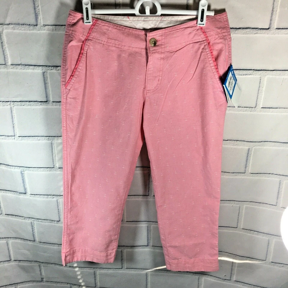 COLUMBIA PFG CAPRIS TALLA 2 ROSA Estampado de Ancla 20" Bolsillos entrepierna Precio de venta sugerido por el fabricante $45 (J40) Foto 3 de 4