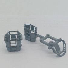 2 Stk. Roco H0 Drehleiter Ladekran Korb für Eigenbau