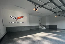 Corvette Logo Interior Decor Bedroom Garage Car Wall Decal Vinyl Sticker