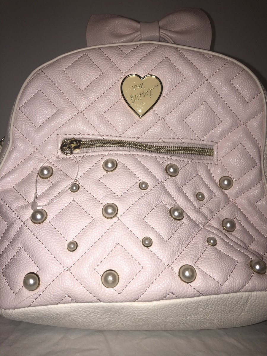 Betsey Johnson Zelda bows backpack, blush pink, NWT Betsey Johnson | Bags | Betsy Johnson Pink Bow Backpack  main image 3