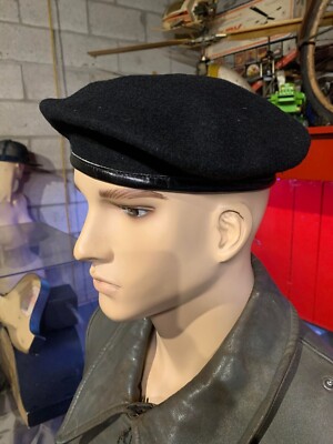 Commando Beret Cap Hat Black Panther 100% Wool