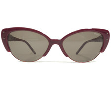 Nina Ricci Sunglasses NR 3233 C02 Red Cat Eye Frames with Gray Lenses 55-18-140