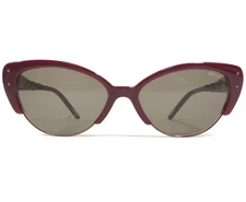Nina Ricci Sunglasses NR 3233 C02 Red Cat Eye Frames with Gray Lenses 55-18-140