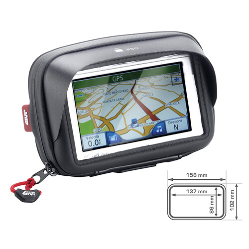GIVI S954B CUSTODIA PORTA NAVIGATORE DA 5" CON FISSAGGIO AL MANUBRIO - Photo 1/5
