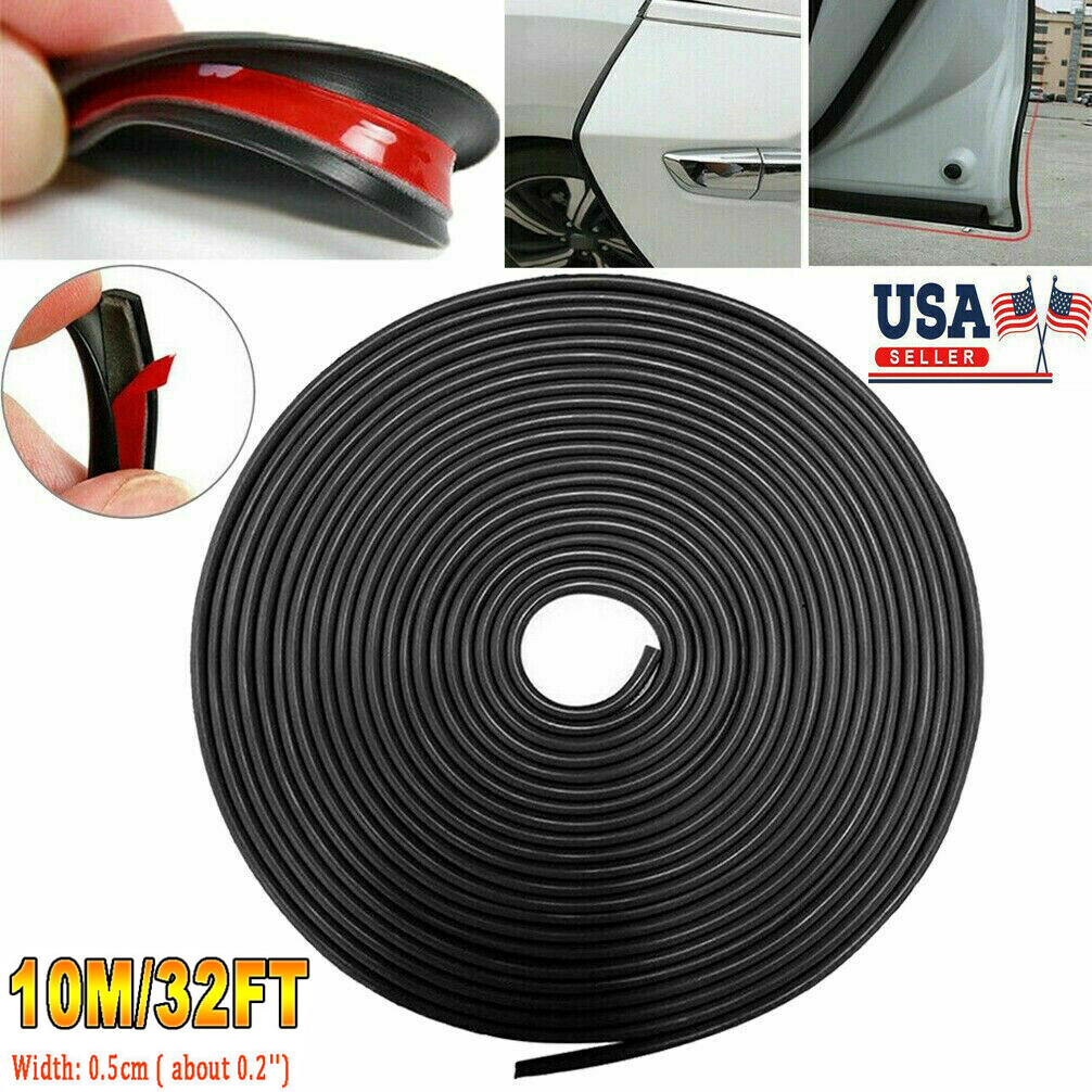 10M/32ft Car Door Edge Trim Guard Molding Rubber Seal Strip Scratch