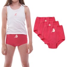 Candyland Brief Panty for Girl's - 3 Pack - Full Cut Soft Cotton