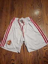 Adidas Soccer Shorts Boys Size Small Youth White kids children