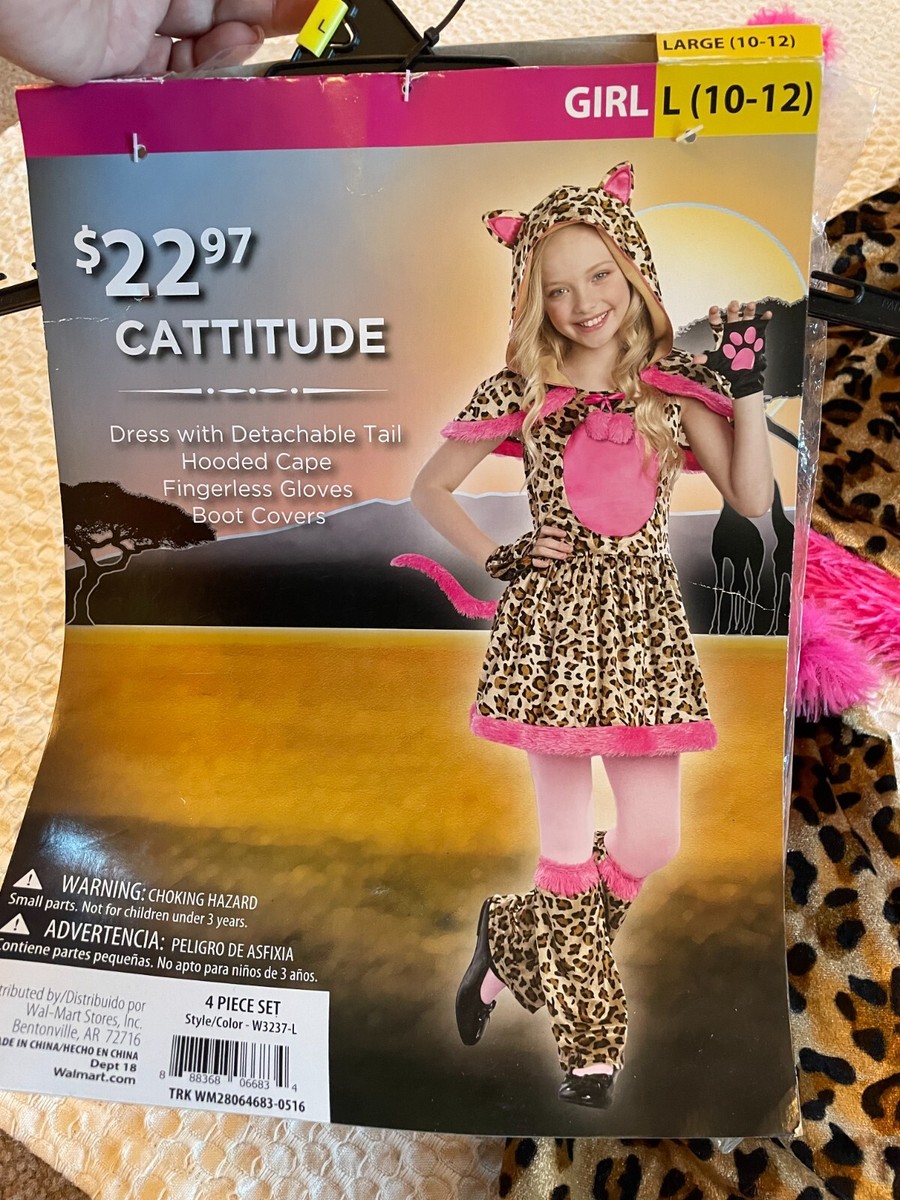 ARその他セット Cattitude Leopard Print Complete Costume w/ Gloves & Leg Warmers