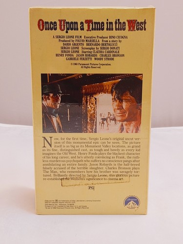 Once Upon a Time in the West (VHS, 1988, 2-Tape Set) Henry Fonda NEW SEALED - Picture 2 of 7