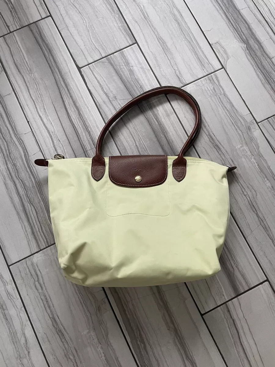 Longchamp Beige/Brown Nylon Mini Le Pliage Tote Longchamp