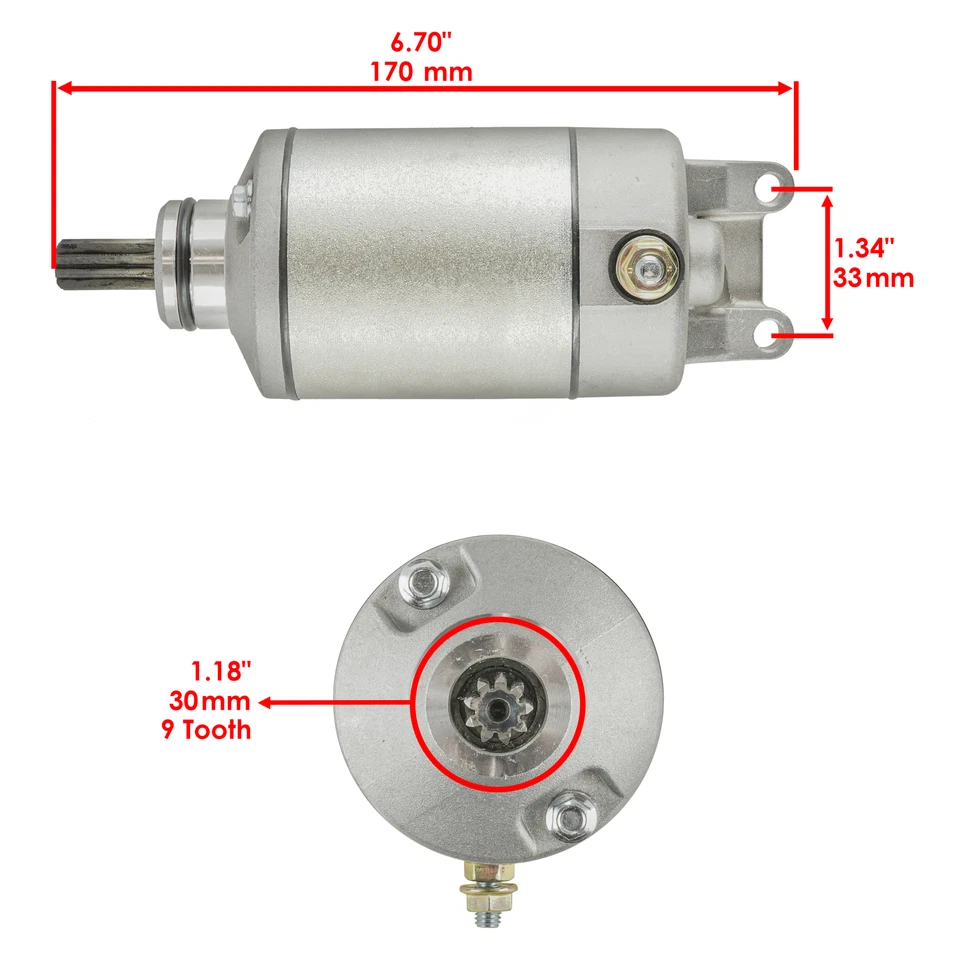 Starter for Arctic Cat 400 DVX 400 2004 2005 2006 2007 2008 - Image 2 of 4