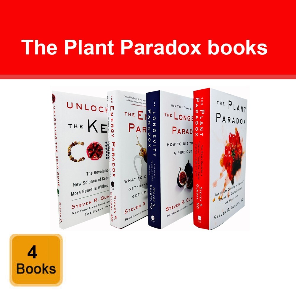 The Plant Paradox Collection 4 Books Set by Dr Steven R Gundry Longevity Paradox