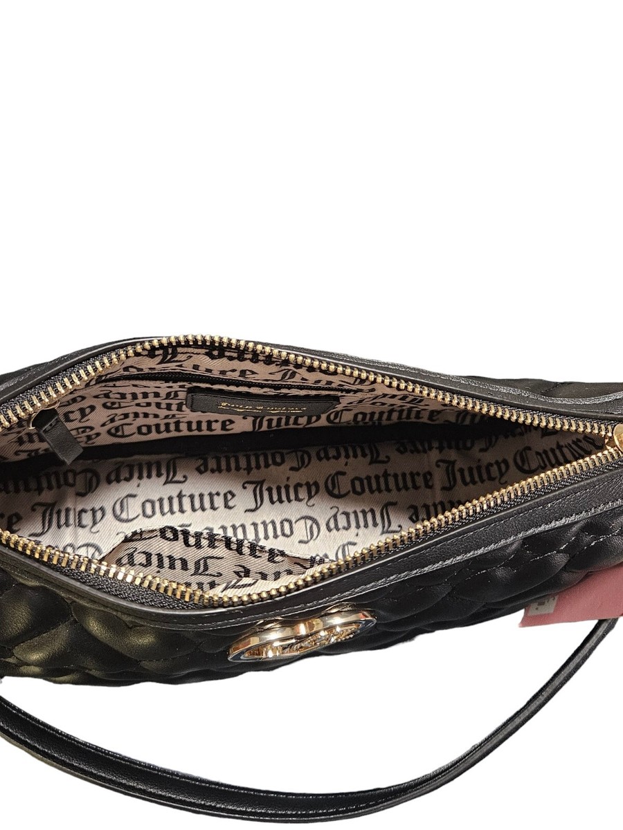 Juicy Couture Heart Quilt Liquorice Flawless Shoulder Bag