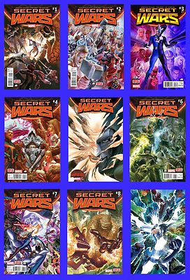 SECRET WARS #1 2 3 3rd 4 5 6 7 8 9 ALEX ROSS SPIDER MAN AVENGERS