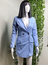 Blue Button Dress Fahion Nova Good Condition Size SMALL