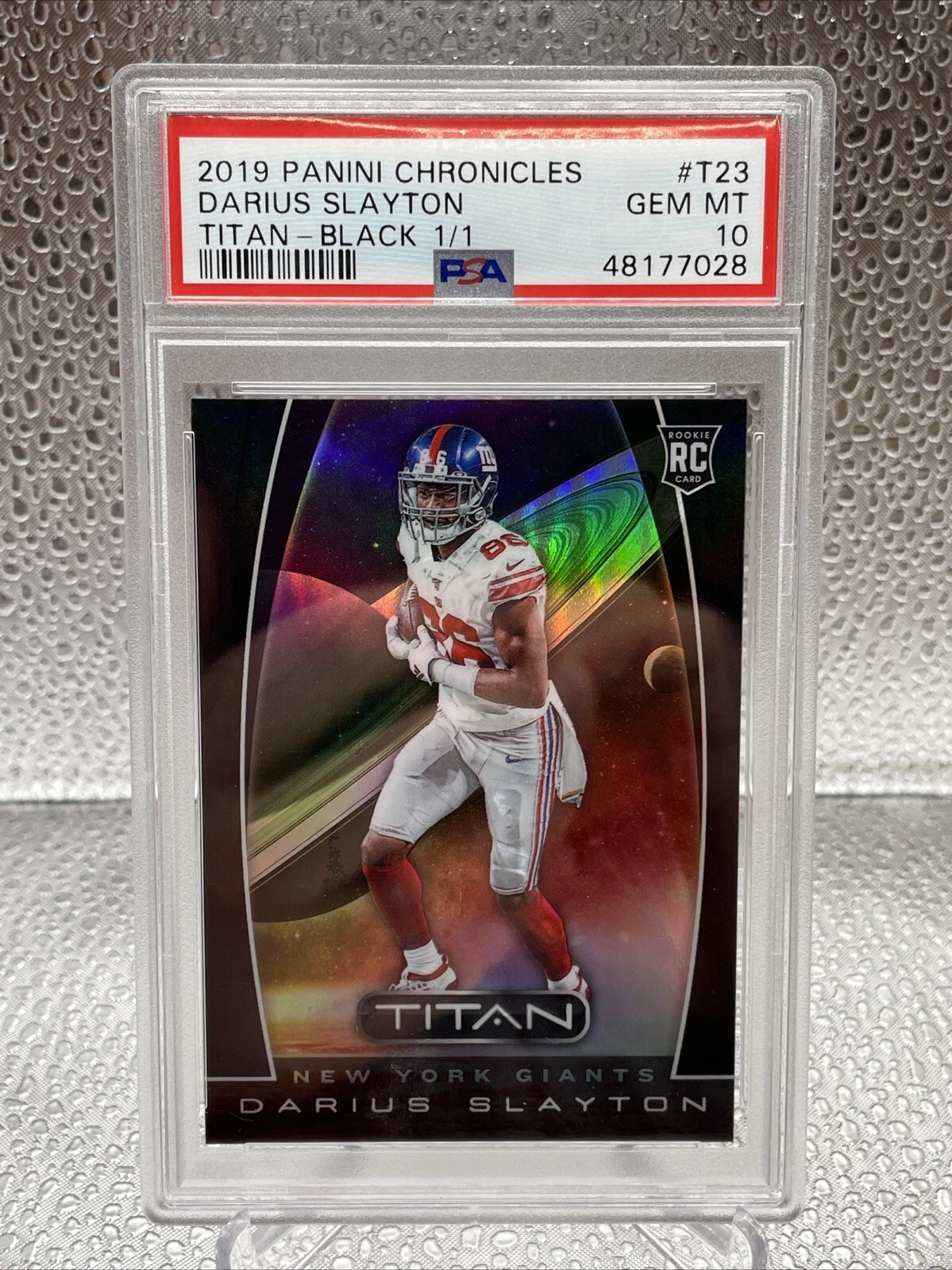 Darius Slayton Panini Chronicles Titan #T23 Black 1/1