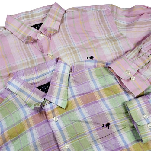 Linen Shirts Men XL Colorful Pastel 