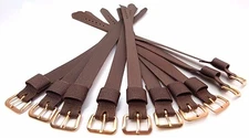 (10pc) STYLECRAFT,60's Military 12mm Brown Nylon WATCH BAND WHOLESALE LOT,BV8