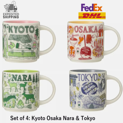 STARBUCKS JAPAN - Kyoto,Osaka,Nara,Tokyo Set of 4 - Been