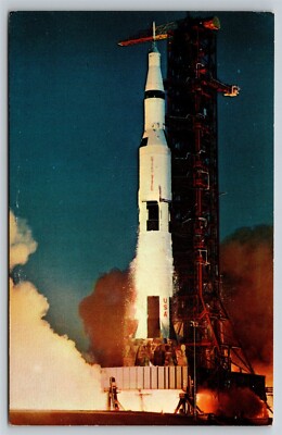 NASA Kennedy Space Center Apollo Spacecraft Launch Postcard, I9