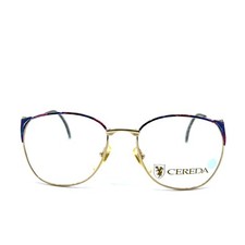 Cereda Eyeglasses SC-430 BLWN Purple Red Metal Full Rim Frames 52[]17 132 mm