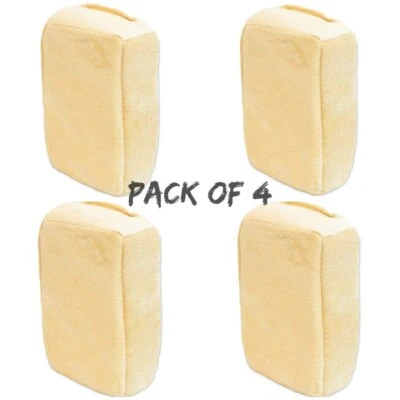 NETAGON 4 X Car Windscreen Window & Home Mirrors Chamois Demister Wipe Clean Cloth Pads