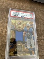 2024 Panini Gold Standard Newly Minted Mem Ladd McConkey #NMM-LMY /499 (MEM, RC)