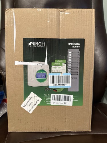 Upunch Starter Time Clock Bundle 50-Cards Time Card Rack HN1500C