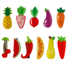 Cute Fruit Vegetable Hair Clips Set - 11 Pcs Alligator Barrettes for Girls, Swee