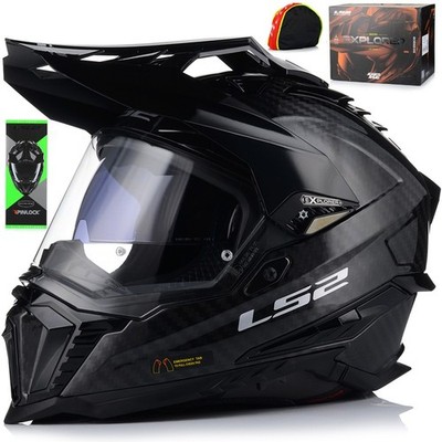 Motorradhelm Enduro Quad Helm | LS2 MX701 EXPLORER Carbon | Mit Pinlock XS-3XL