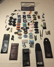Vintage Dart Lot w/ Barrels, Shafts, Special Flights, Tips, Knight Rider Case