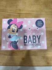 Disney Minnie Mouse Girls Baby Monthly Milestone Cards New 24 designs