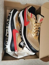  Nike Air Max 97/BW oro riflettente/rosso/nero UK10 EU45
