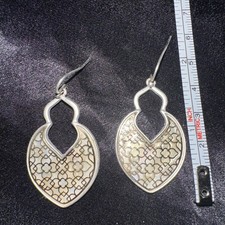 Sterling Silver Dangling Earrings Unbranded