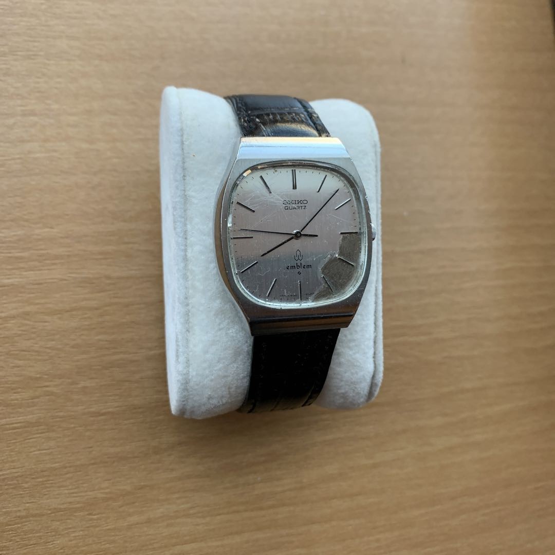 SEIKO EMBLEM 置時計 ホワイト 102mm エンブレム 置き時計 セイコー クロック 置時計 SEIKO EMBLEM クオーツ