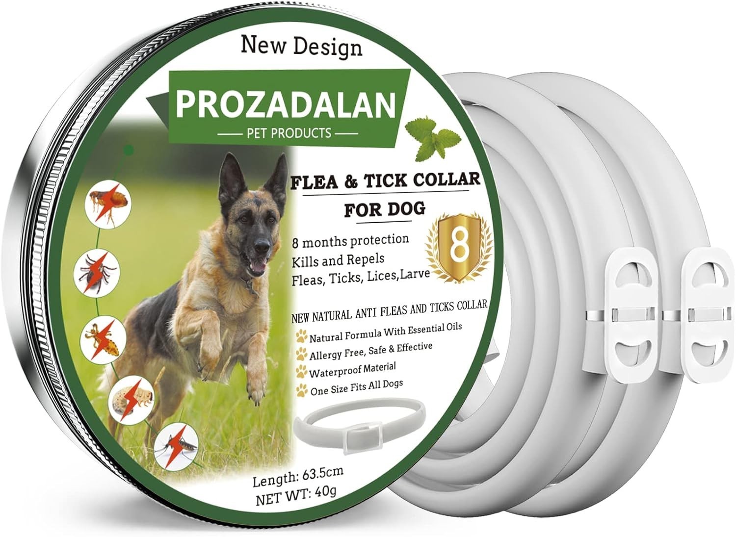 Collier antiparasitaire chien 8 mois de protection efficace continue