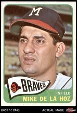 1965 Topps #182 Mike de la Hoz Braves 8 - NM/MT
